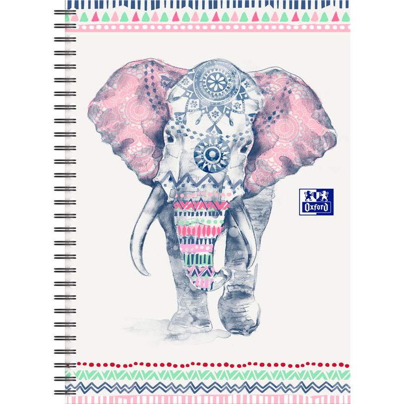 3020120145037-Oxford Boho Chic - Cahier spiralé B5 (19 x 25 cm) - 120 pages - ligné-P_79444623_6-3