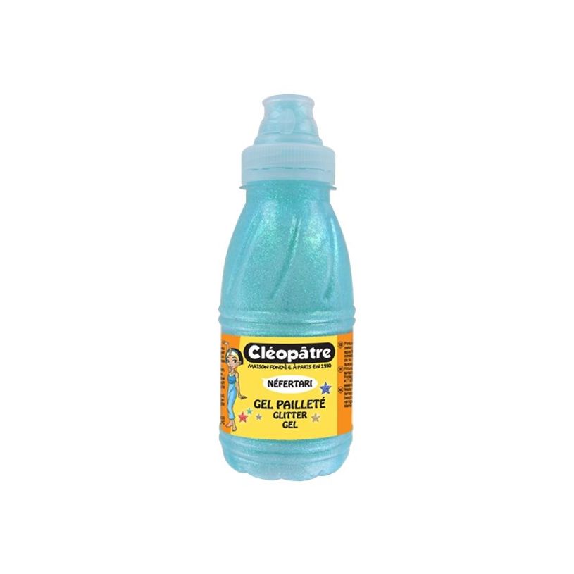 3134725013445-Cléopâtre NÉFERTARI - Peinture gel à paillettes - bleu glacé - 250 ml-P_79444633_1-0