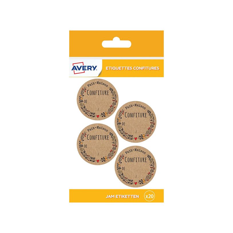 5014702139031-Avery - 20 Étiquettes rondes confiture fait maison - diamètre 47,5 mm-P_79444700_1-0
