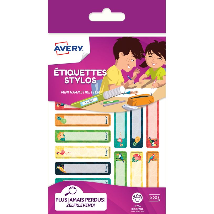 5014702140068-Avery - 30 Étiquettes adhésives pour stylos - 50 x 10 mm - tropical-P_79444705_1-0