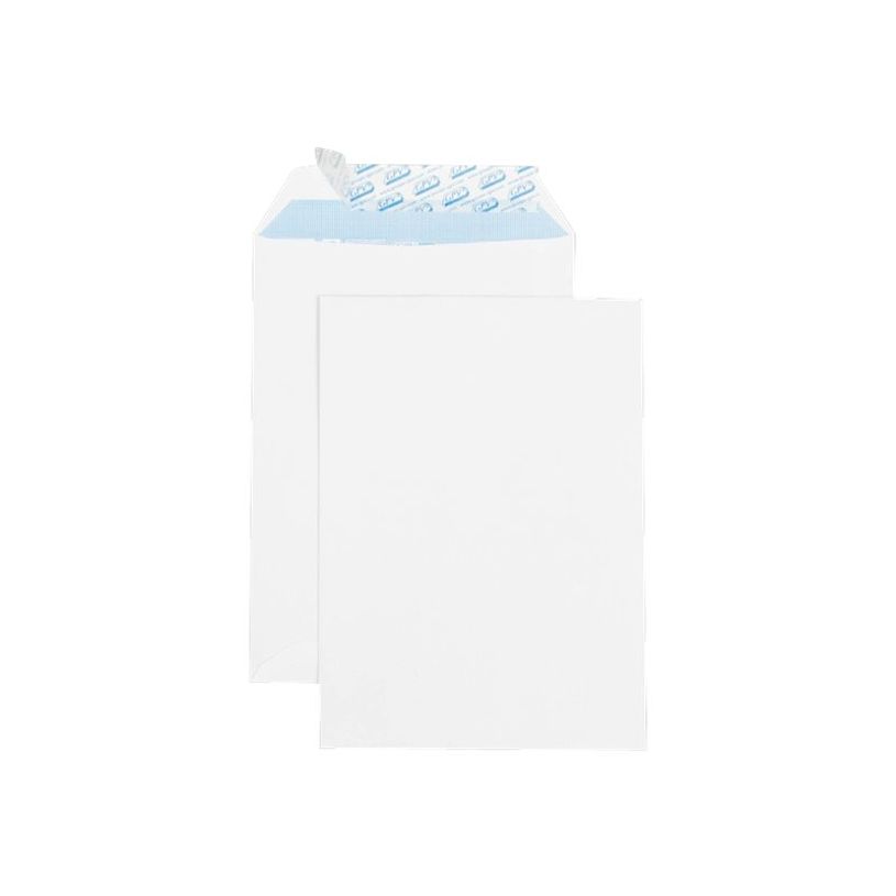 3250650042678-GPV - 500 Pochettes Enveloppes B5 250 x 176 mm - 90 gr - sans fenêtre - blanc - bande adh