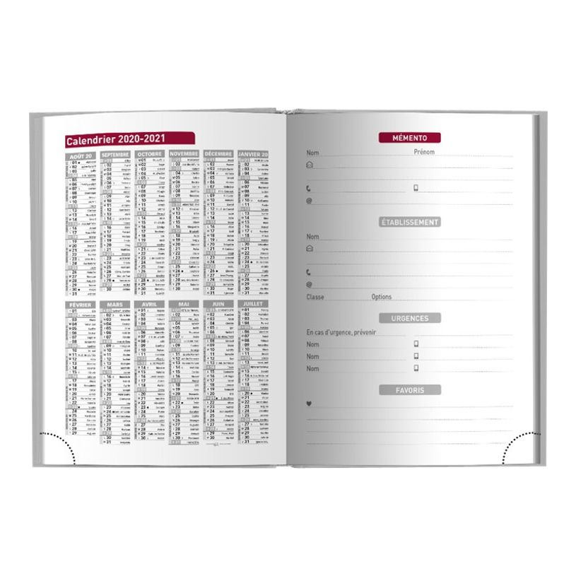 3592930015546-Agenda Fun blanc - 1 jour par page - 12,5 x 17,5 cm - Bouchut-P_79444733_1-1