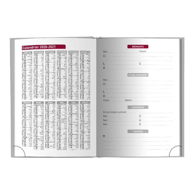 3592930015560-Agenda Techno bleu - 1 jour par page - 12,5 x 17,5 cm - Bouchut-P_79444735_1-1