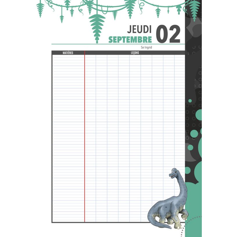3592930017410-Agenda Dino bleu - 1 jour par page - 12,5 x 17,5 cm - Bouchut-P_79444738_10-6