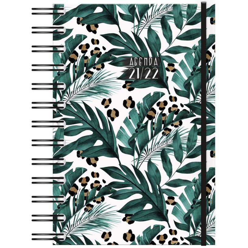 3592930015713-Agenda à spirales Floral vert - 1 jour par page - 12,5 x 17,5 cm - Bouchut-P_79444743_4-0