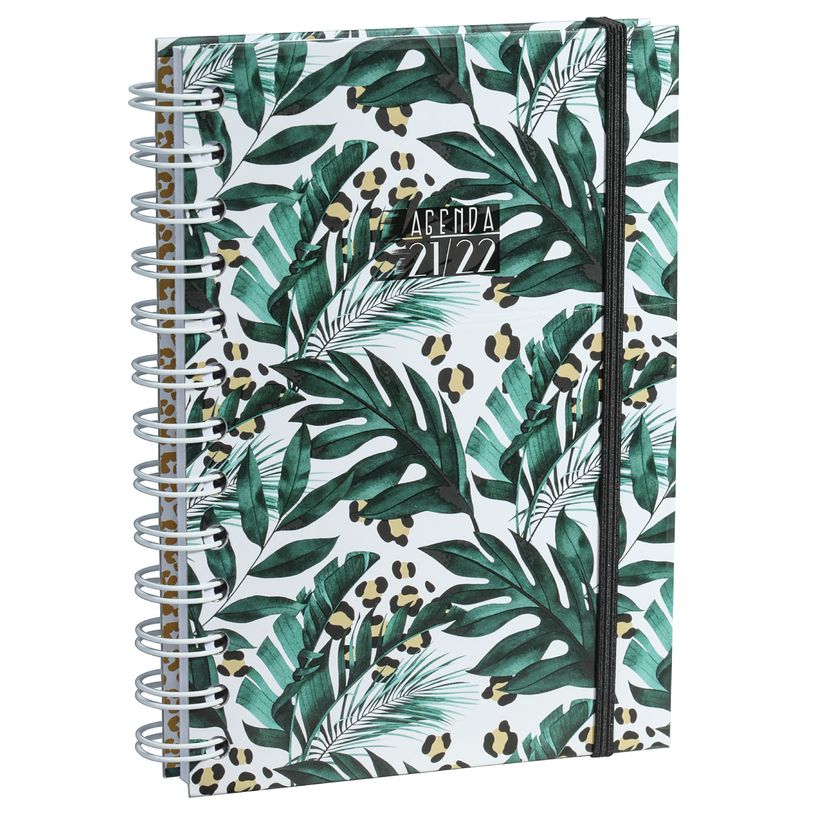 3592930015713-Agenda à spirales Floral vert - 1 jour par page - 12,5 x 17,5 cm - Bouchut-P_79444743_6-2