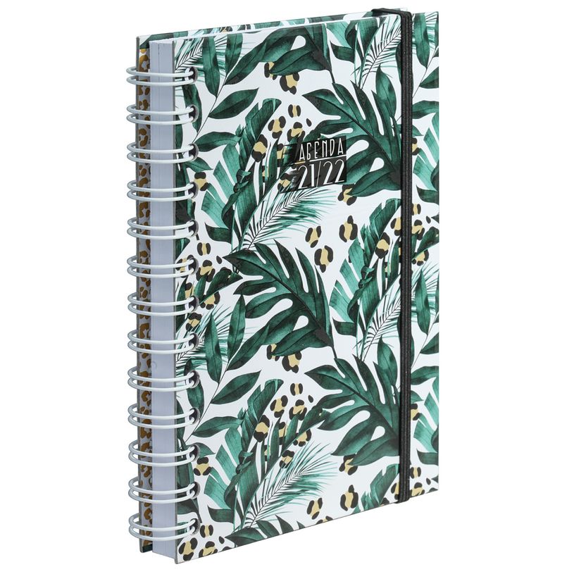 3592930015713-Agenda à spirales Floral vert - 1 jour par page - 12,5 x 17,5 cm - Bouchut-P_79444743_7-3