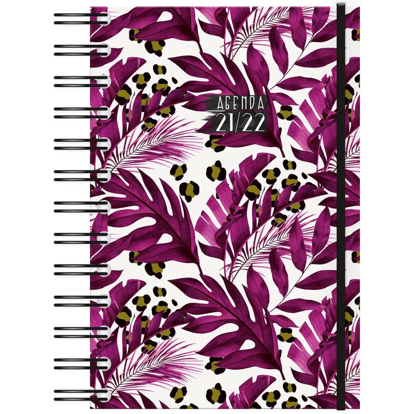 3592930015737-Agenda à spirales Floral rose - 1 jour par page - 12,5 x 17,5 cm - Bouchut-P_79444745_4-0