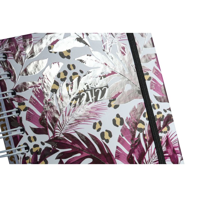3592930015737-Agenda à spirales Floral rose - 1 jour par page - 12,5 x 17,5 cm - Bouchut-P_79444745_5-1