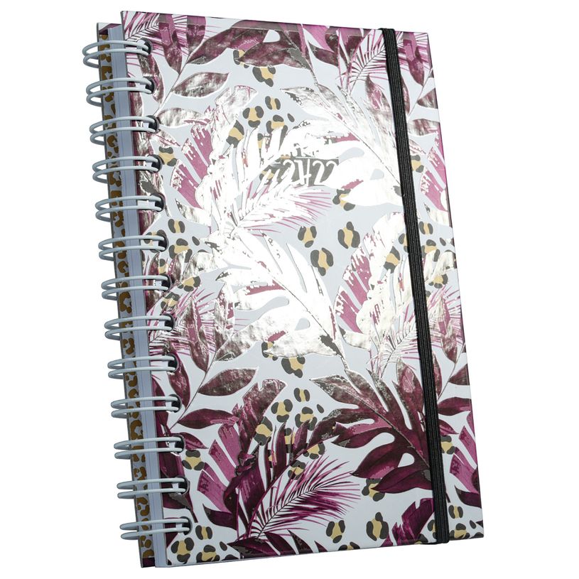 3592930015737-Agenda à spirales Floral rose - 1 jour par page - 12,5 x 17,5 cm - Bouchut-P_79444745_8-4