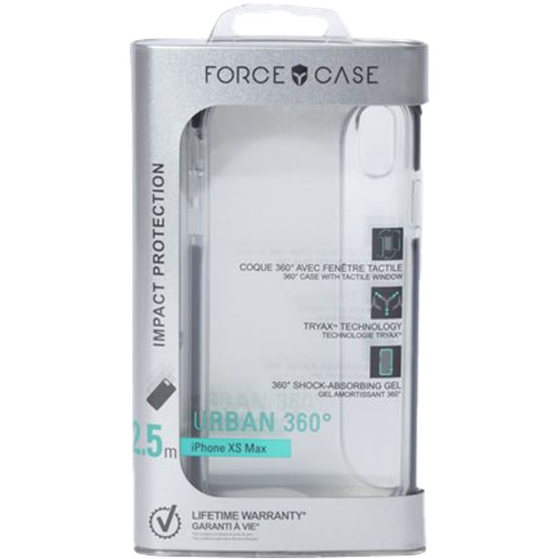 3571211401964-Force Case Urban 360° - coque intégrale de protection pour iPhone XS MAX - transparent/gr-P_79444987_4-3