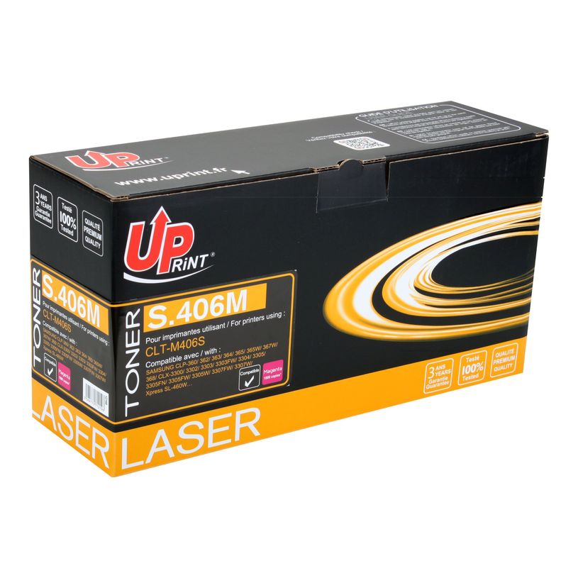 3584770712198-Cartouche laser compatible Samsung CLT-406S - magenta - Uprint S.406M-P_79445227_2-1