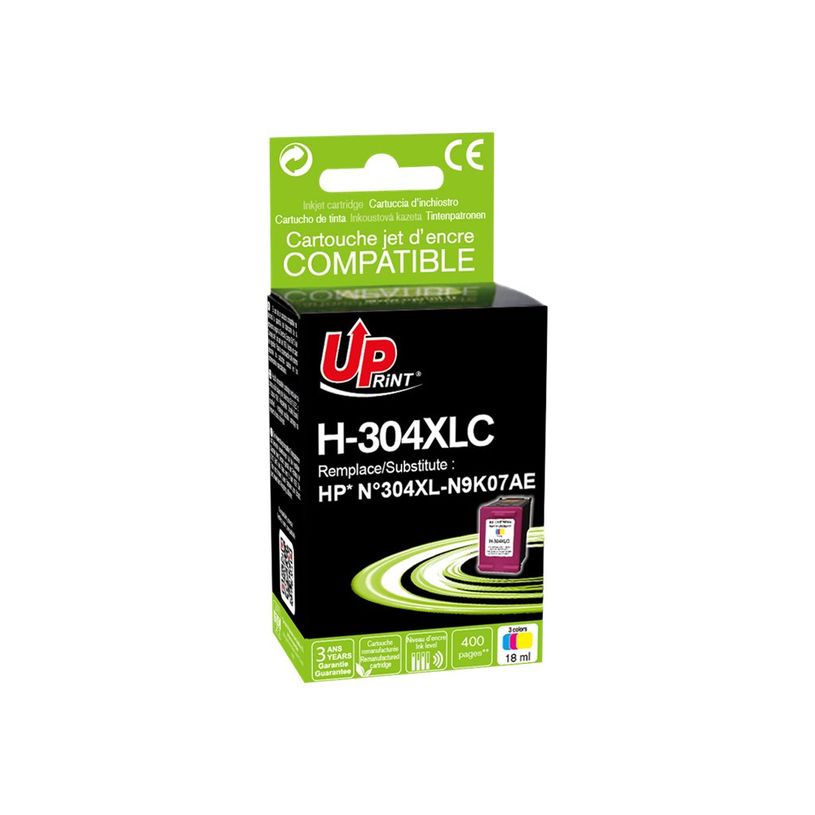 3584770904081-Cartouche remanufacturée HP 304XL - cyan, magenta, jaune - Uprint-P_79445240_3-3