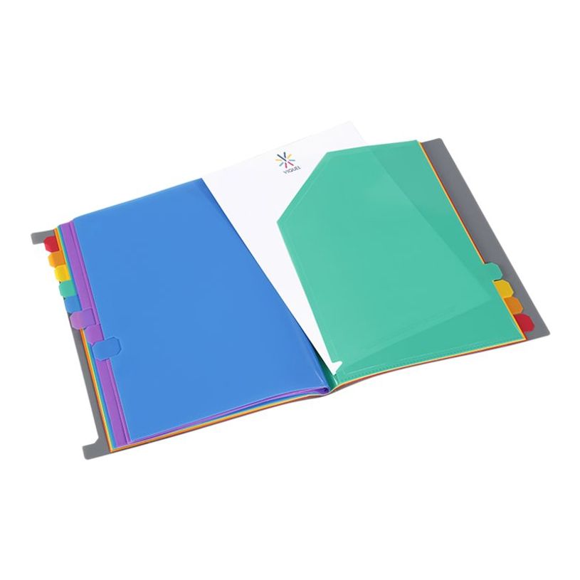 3135254910175-Viquel Rainbow Touch - Porte vues à onglets - 24 vues - A4-P_79445254_2-1