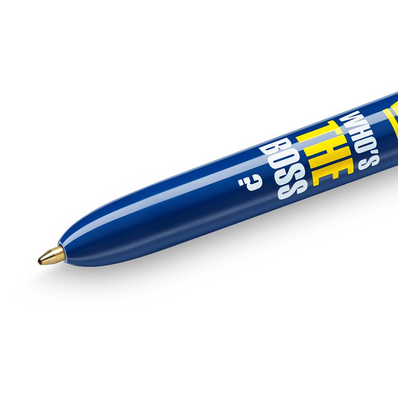 3086123589476-BIC 4 Couleurs - Stylo à bille 4 couleurs - 1 mm - « Who’s The Boss »-P_79445267_3-2