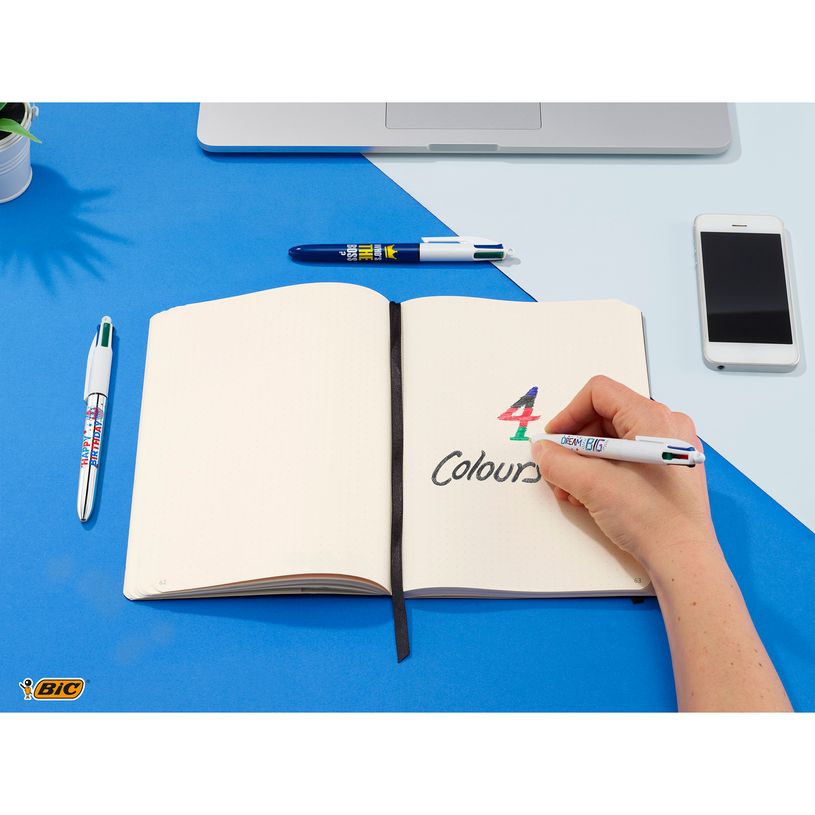 3086123593749-BIC 4 Couleurs - 12 Stylos à bille 4 couleurs - 1 mm - « Who’s The Boss »-P_79445268_5-4