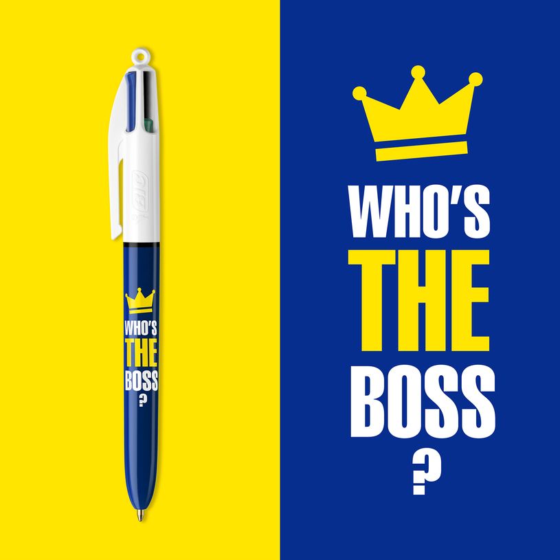 3086123593749-BIC 4 Couleurs - 12 Stylos à bille 4 couleurs - 1 mm - « Who’s The Boss »-P_79445268_6-5