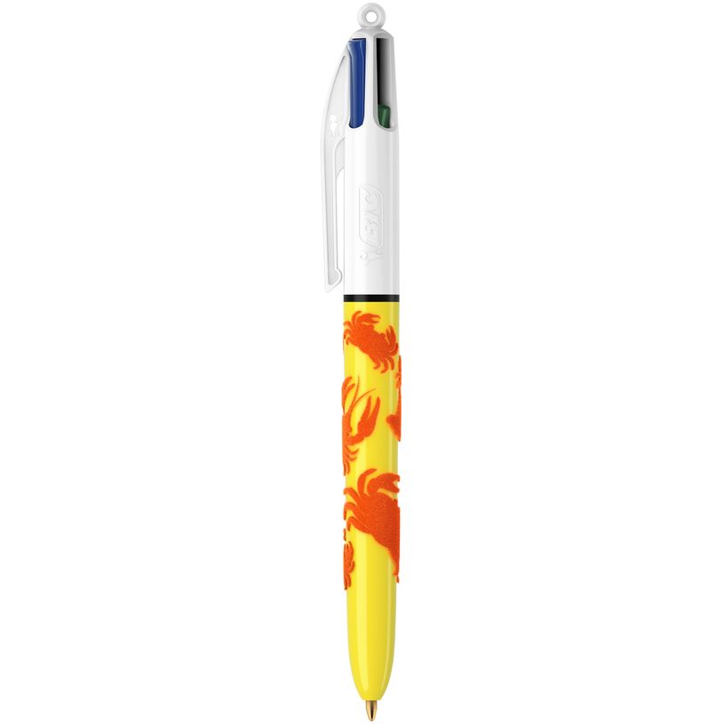 3086123595521-BIC 4 Couleurs - Stylo à bille 4 couleurs - 1 mm - corps texturé velours - différents mo-P_79445271_3-2
