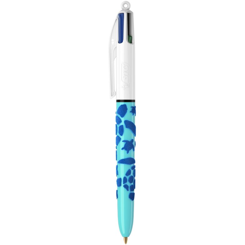 0400794452724-BIC 4 Couleurs - Stylo à bille 4 couleurs - 1 mm - corps texturé velours-P_79445272_2-1