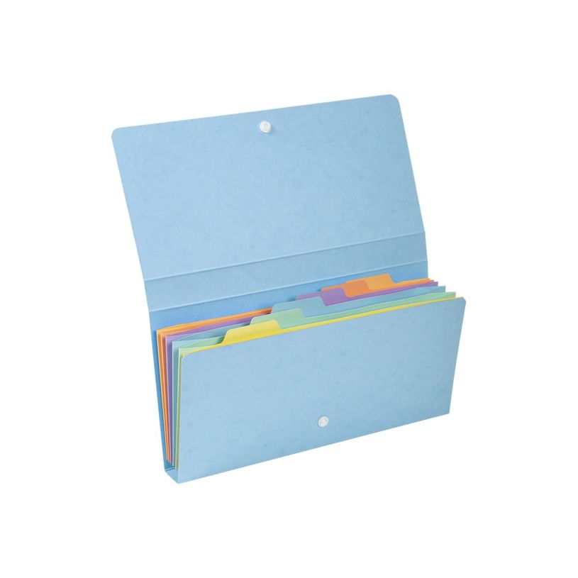 3130630586609-Exacompta Aquarel - Trieur 6 positions - format de poche 26 x 13 cm - disponible dans diff