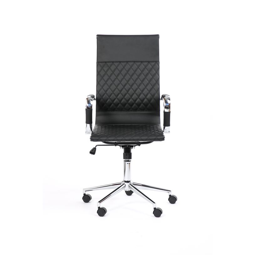 3701338801716-Fauteuil de bureau DELAWARE - accoudoirs fixes - Noir-P_79445346_2-1