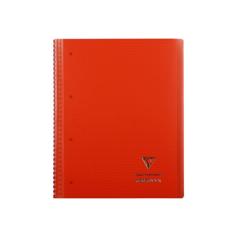 3037923960019-Clairefontaine Koverbook - Cahier à spirale polypro A4+ (22,5 x 29,7 cm) - 160 pages - petits carreaux (5x5 mm) - disponib-P_79445348_3-2