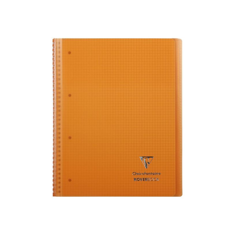 3037923960019-Clairefontaine Koverbook - Cahier à spirale polypro A4+ (22,5 x 29,7 cm) - 160 pages - petits carreaux (5x5 mm) - disponib-P_79445348_5-4