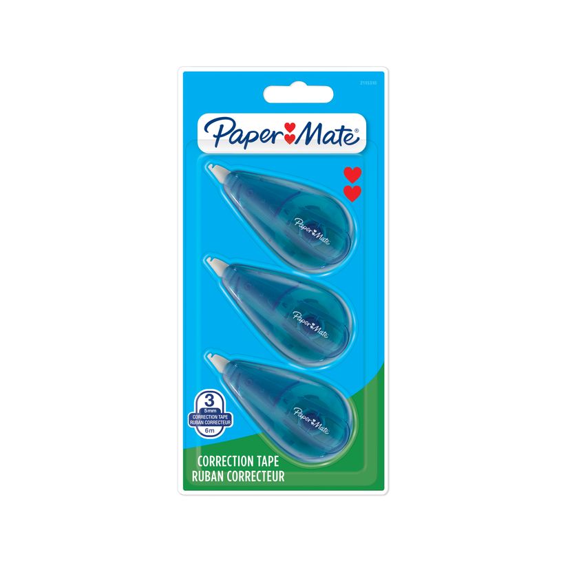 3026981153105-Paper Mate - Pack de 3 mini rubans correcteur - 5 mm x 6 m-P_79445361_1-0