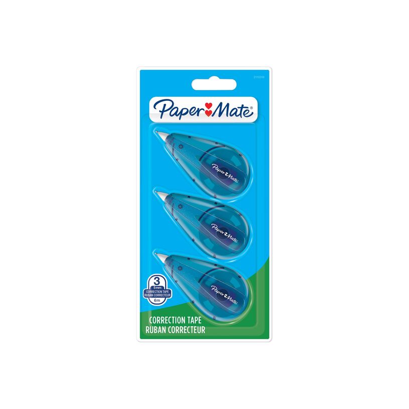 3026981153105-Paper Mate - Pack de 3 mini rubans correcteur - 5 mm x 6 m-P_79445361_4-3