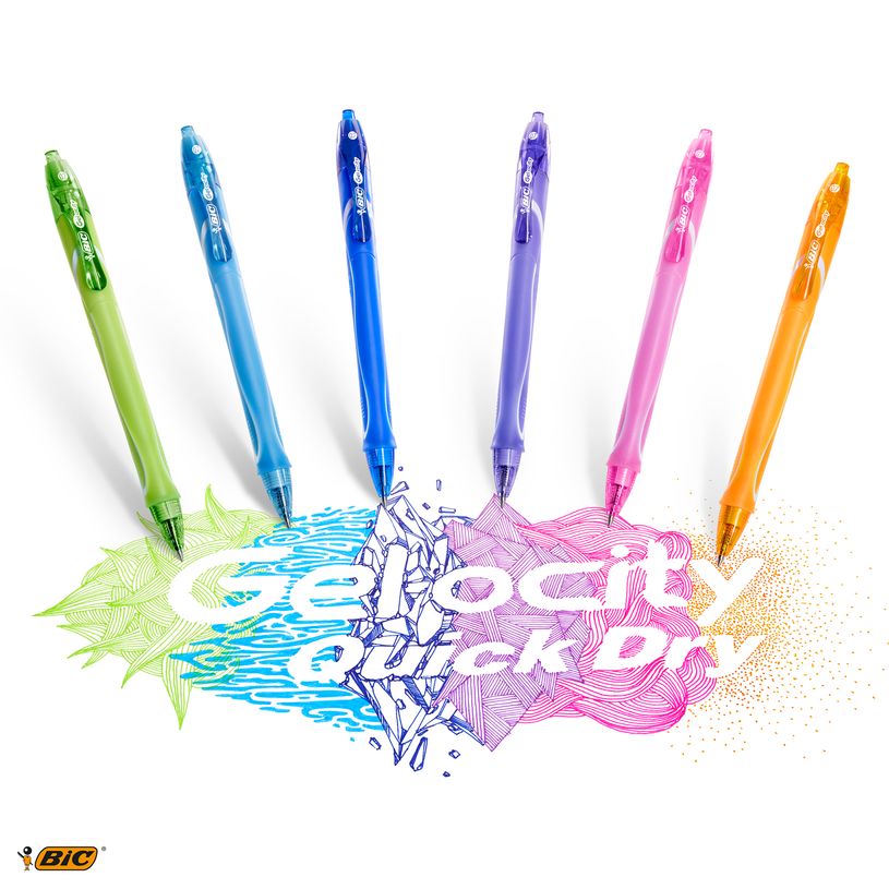 3086123457584-Bic Gelocity QuickDry - Roller - 0,7 mm - rose-P_79445397_3-2