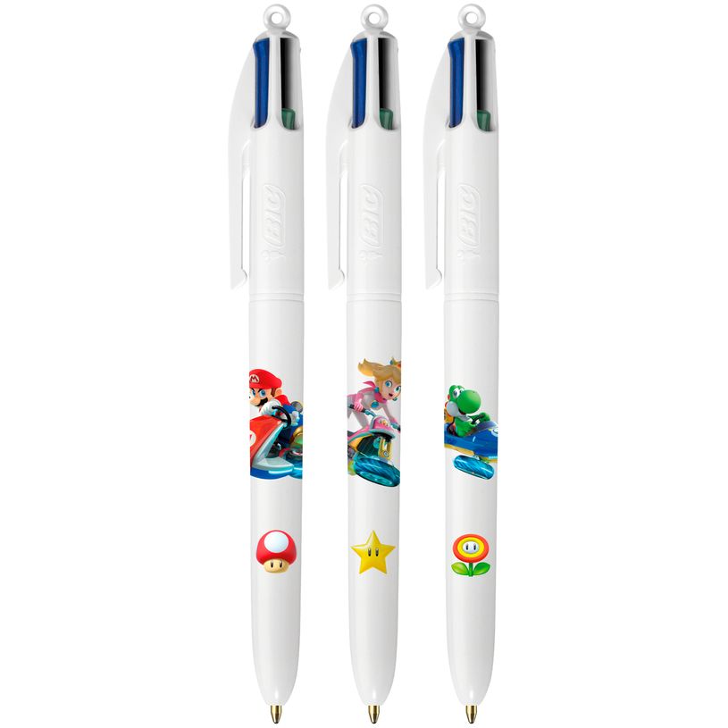 3086123629523-BIC 4 Couleurs - Stylo à bille 4 couleurs - 1 mm - Mario Kart-P_79445401_2-1