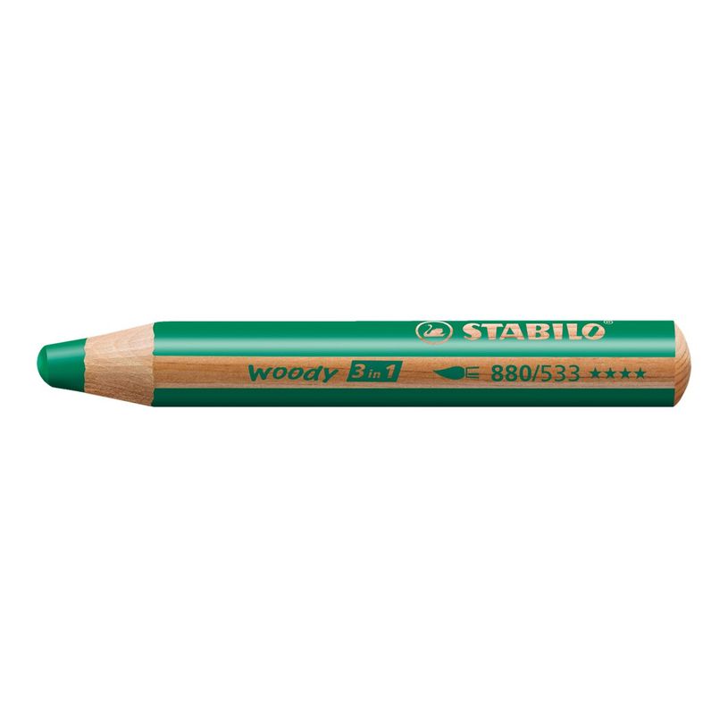 4006381544979-STABILO Woody 3 in 1 - Pack de 4 crayons pointe large pour ardoise - avec taille-crayon et chif-P_79445409_5-3