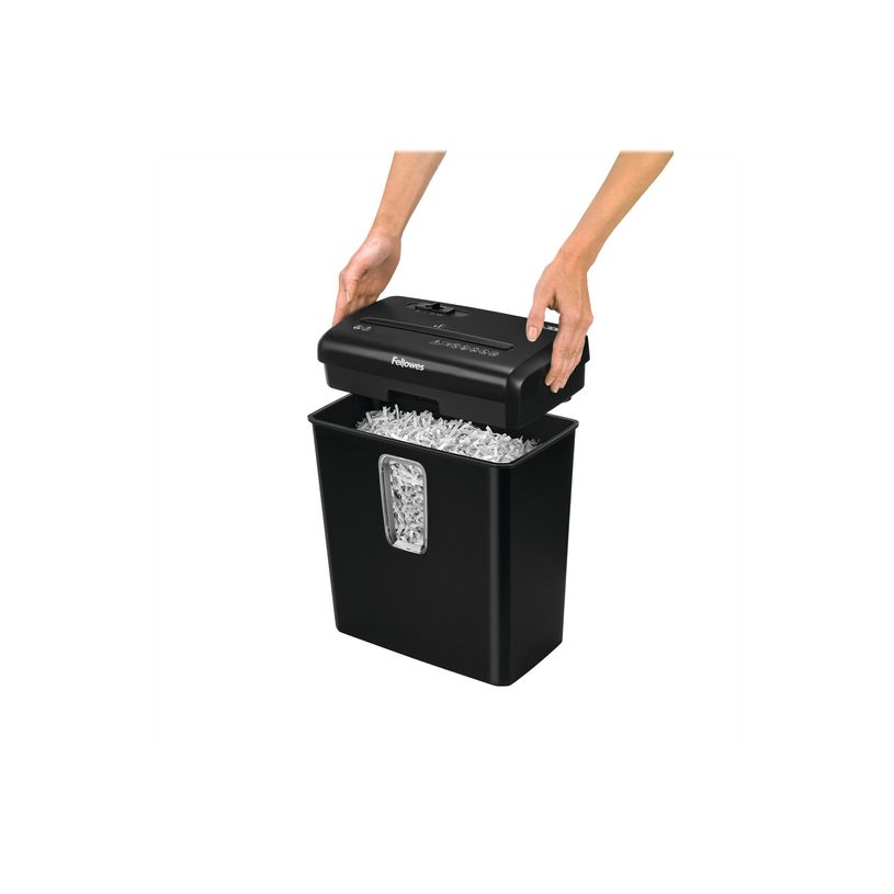 0043859741298-Fellowes Powershred P-30C - destructeur de documents coupe croisée - 6 feuilles - Corbeill-P_79445436_1-7