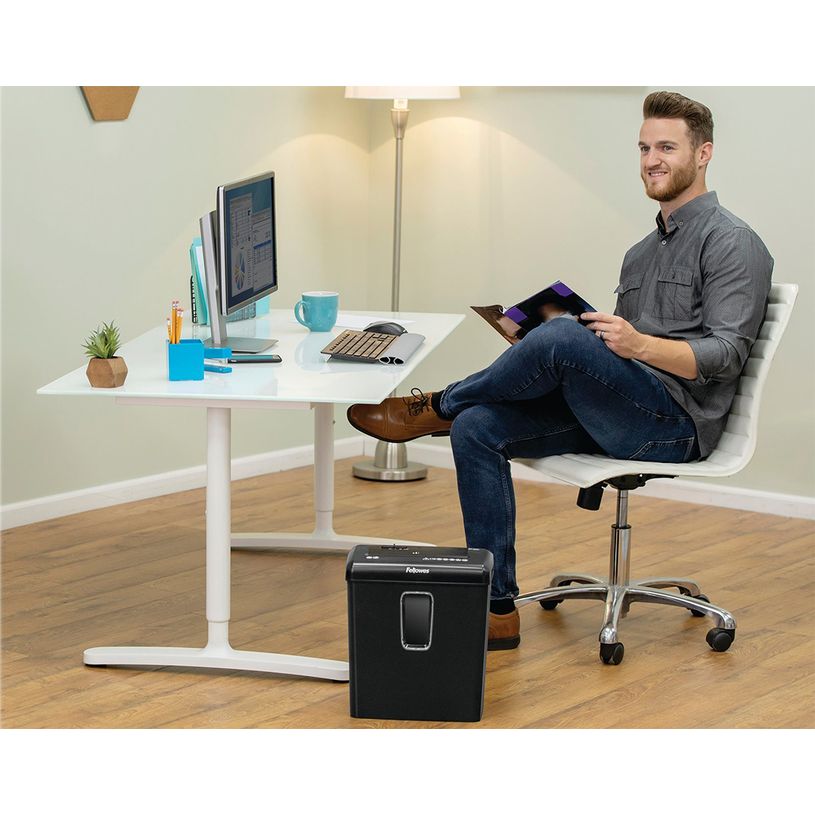 0043859741298-Fellowes Powershred P-30C - destructeur de documents coupe croisée - 6 feuilles - Corbeil-P_79445436_14-7