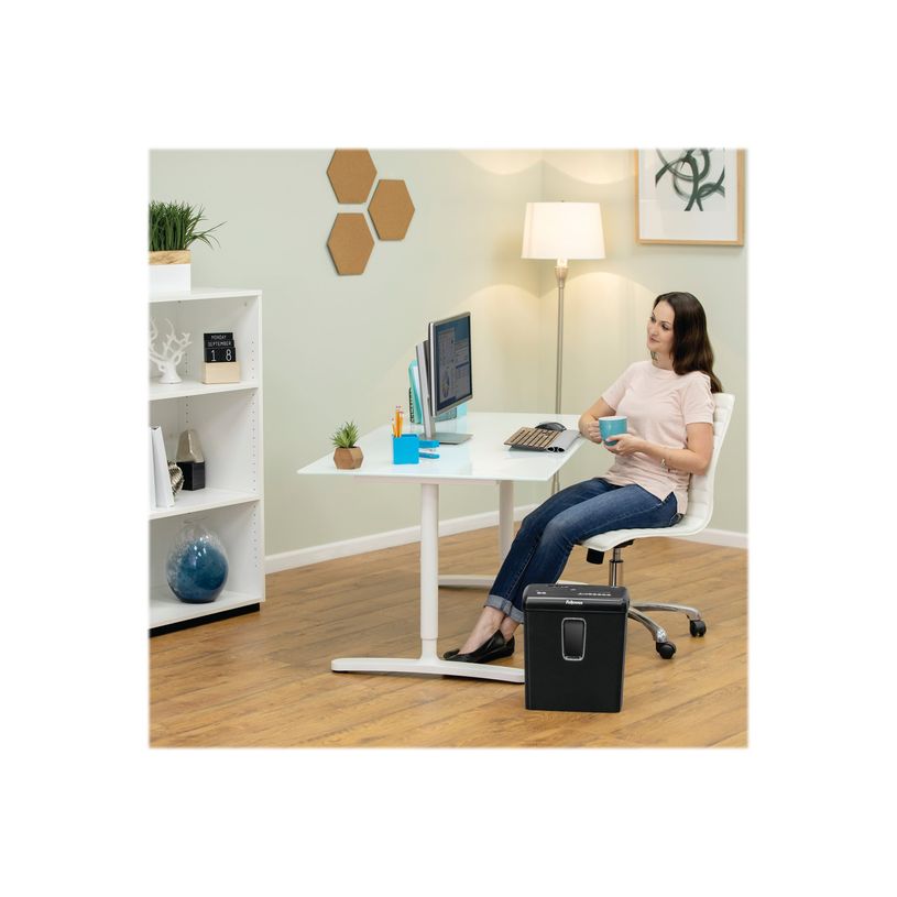 0043859741298-Fellowes Powershred P-30C - destructeur de documents coupe croisée - 6 feuilles - Corbeill-P_79445436_4-6