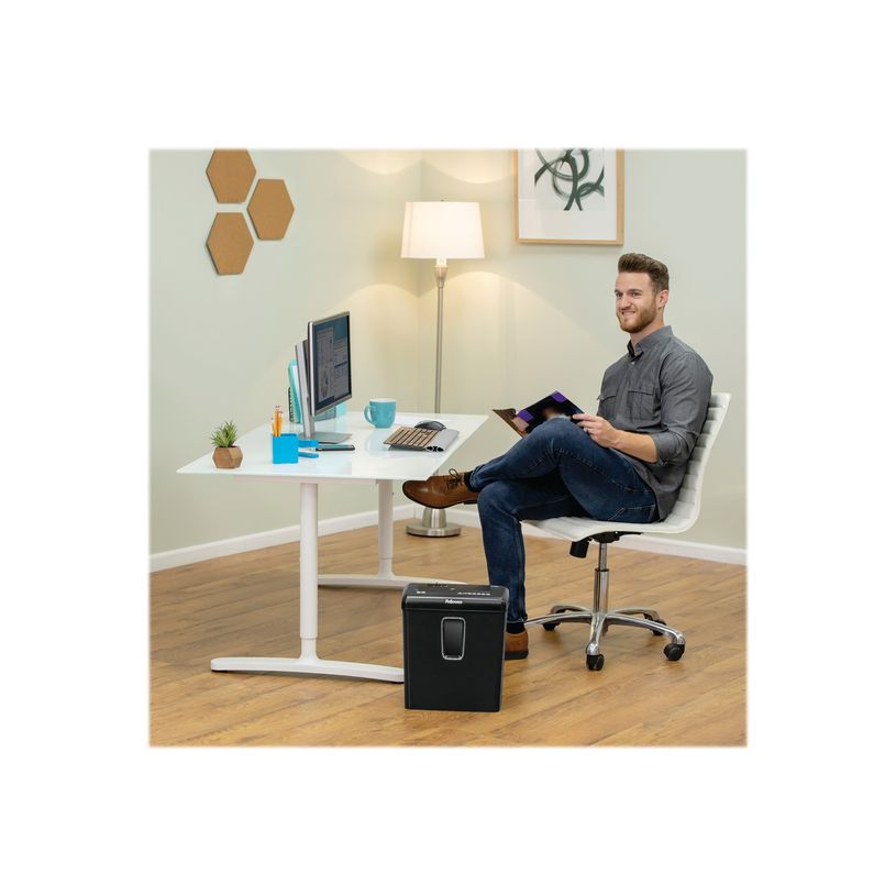 0043859741298-Fellowes Powershred P-30C - destructeur de documents coupe croisée - 6 feuilles - Corbeil-P_79445436_5-11