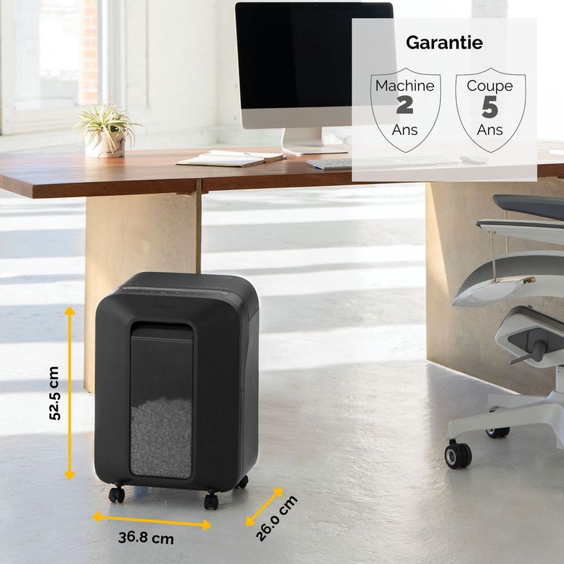 0043859751518-Fellowes Powershred LX201 - destructeur de documents coupe croisée microparticules - 12 feuilles-P_79445439_7-4