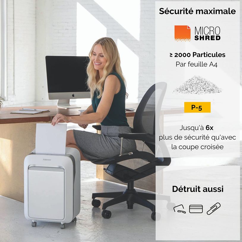 0043859751549-Fellowes Powershred LX211 - destructeur de documents coupe croisée microparticules - 15 feuilles-P_79445442_13-9