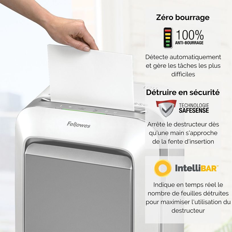 0043859751549-Fellowes Powershred LX211 - destructeur de documents coupe croisée microparticules - 15 feuilles -P_79445442_8-4