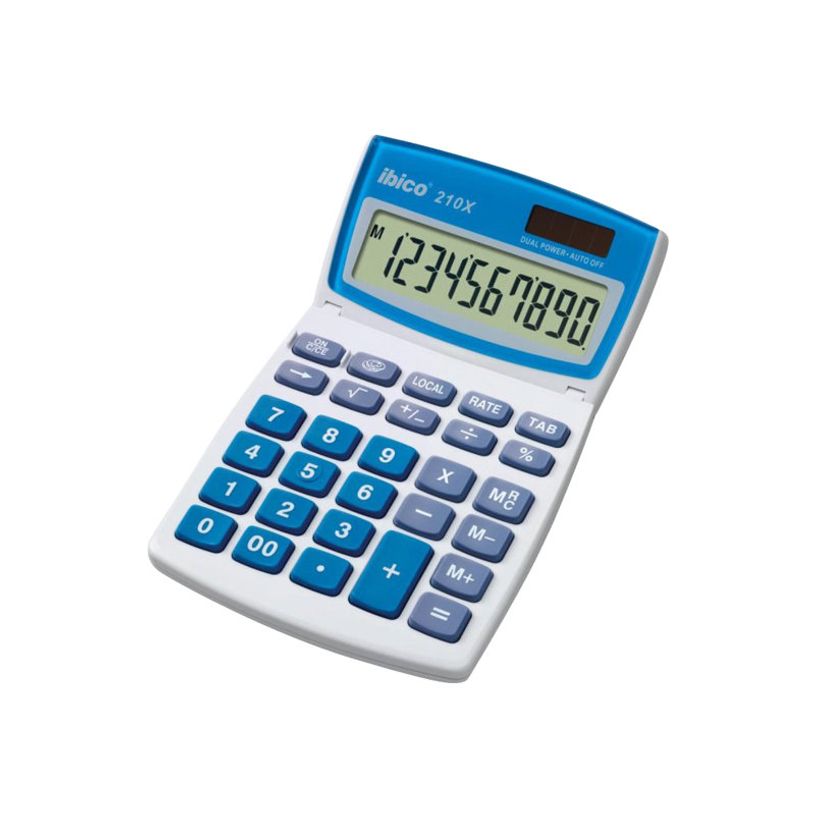 013465410079-Calculatrice de bureau Ibico 210X - 10 chiffres - alimentation batterie et solaire-P_801210_5-1