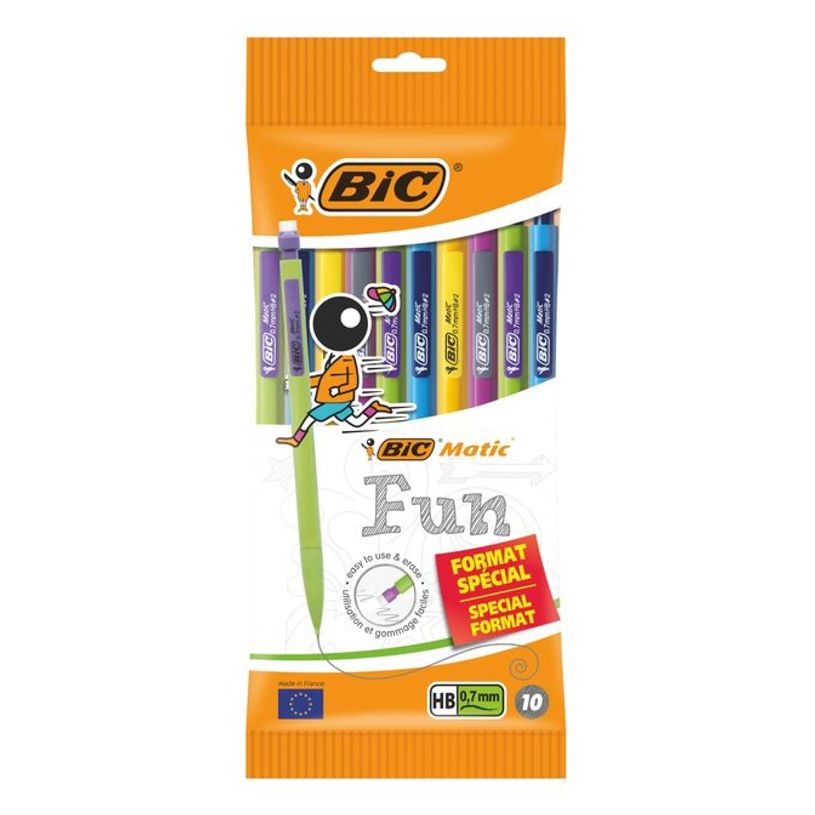 3086123354883-BIC Matic Combos - Pack de 10 porte mines - HB - 0,7 mm-P_802319_1-0