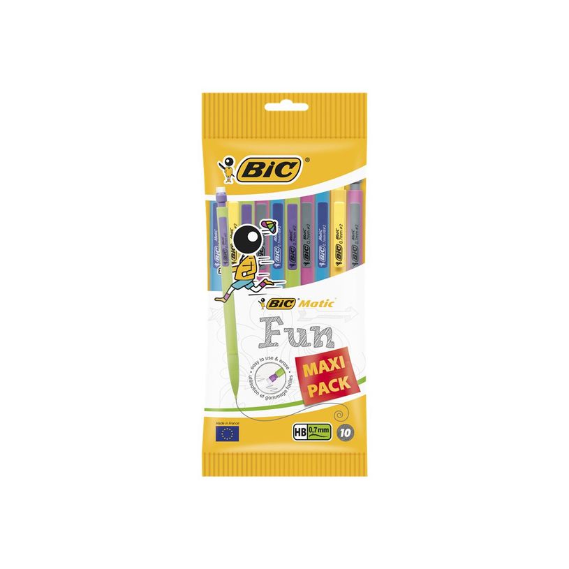3086123354883-BIC Matic Combos - Pack de 10 porte mines - HB - 0,7 mm-P_802319_2-2