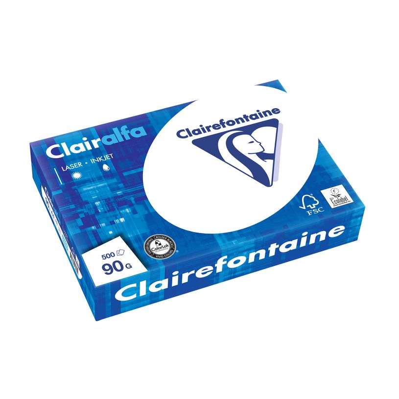 0400008028967-Clairefontaine CLAIRALFA - Papier blanc - A4 (210 x 297 mm) - 90 g/m² - 2500 feuilles (carto-P_802896_2-1