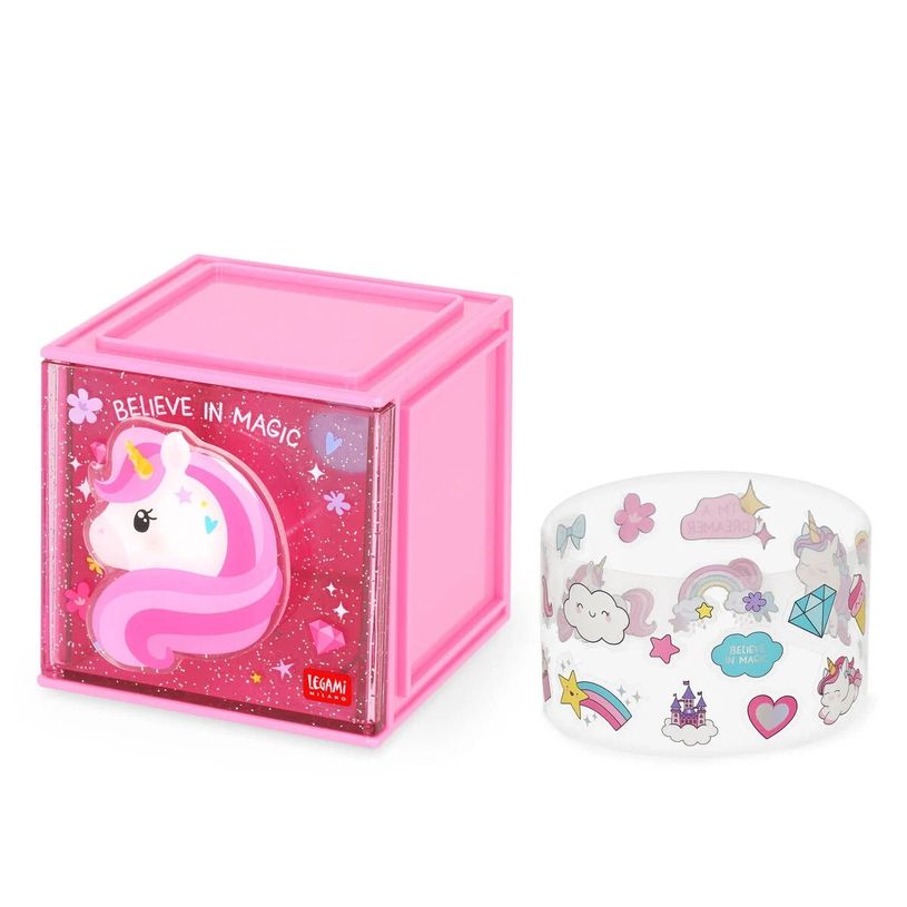 8052694030292-Legami - Boîte de rangement de bureau empilable Unicorn--0