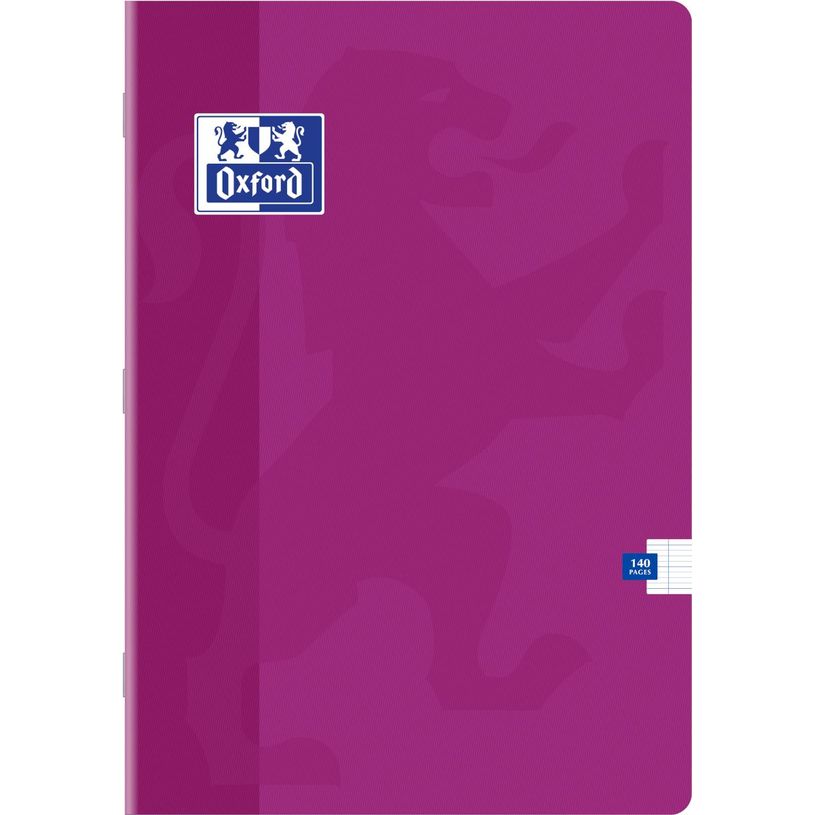 3020122873433-Oxford - Cahier A4 (21x29,7 cm) - 96 pages - grands carreaux (Seyes) - disponible dans différentes cou--8
