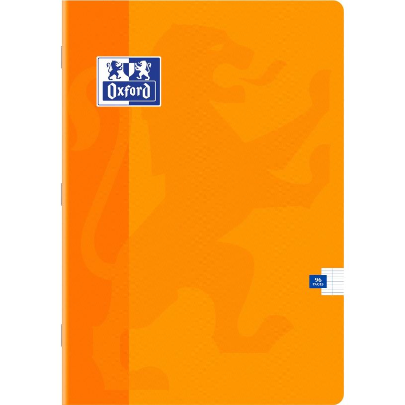 3020122873433-Oxford - Cahier A4 (21x29,7 cm) - 96 pages - grands carreaux (Seyes) - disponible dans différentes cou--4