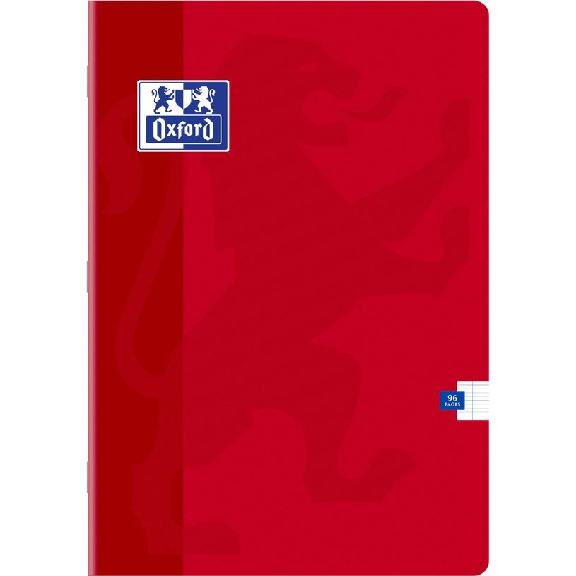 3020122873433-Oxford - Cahier A4 (21x29,7 cm) - 96 pages - grands carreaux (Seyes) - disponible dans différentes cou--6