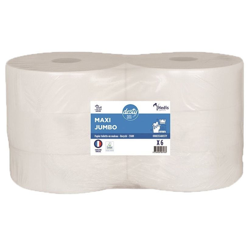 3760170625836-Desty - Papier Toilette Maxi Jumbo - 1900 feuilles - 6 rouleaux-P_83253634_1-0