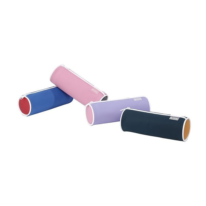 3135258413313-Trousse ronde Rubber - 1 compartiment - 4 coloris disponibles - Viquel-P_841331_1-0