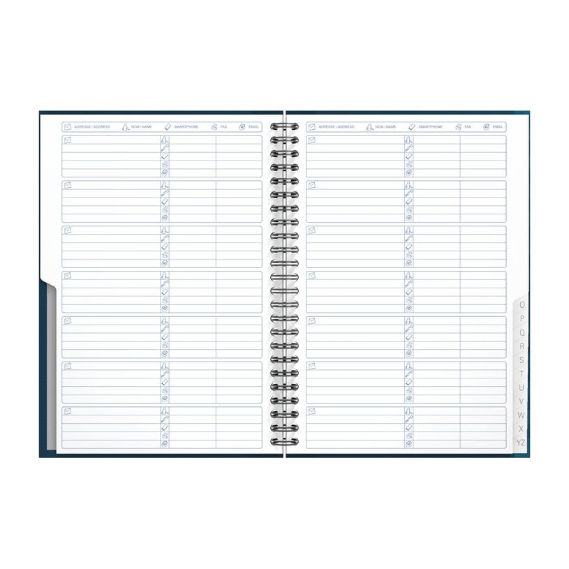 3020120028002-Oxford office essentials - Répertoire à spirale A5 - 144 pages - Disponible dans différentes couleur--1
